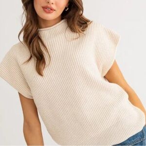 Le Lis Mock Neck Sweater Tank